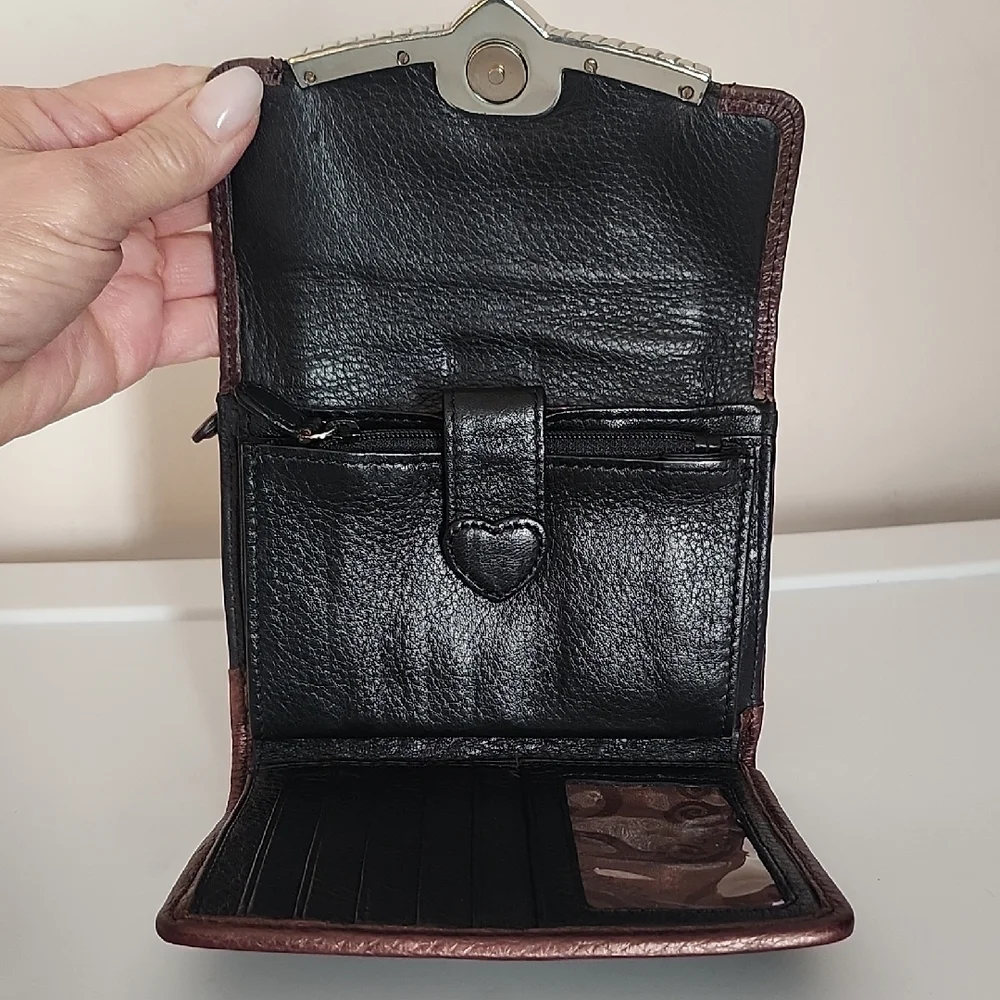 Brighton Leather Crossbody Wallet